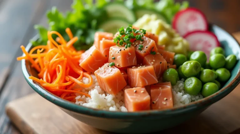 Salmon poke bowl recipe