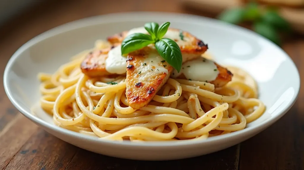 chicken mozzarella pasta