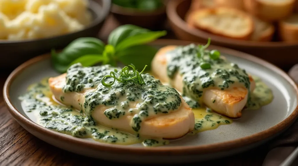 creamed spinach chicken breasts