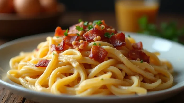 creamy bacon pasta