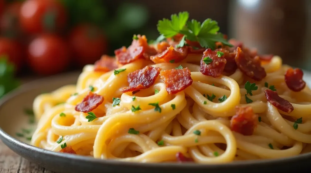 creamy bacon pasta