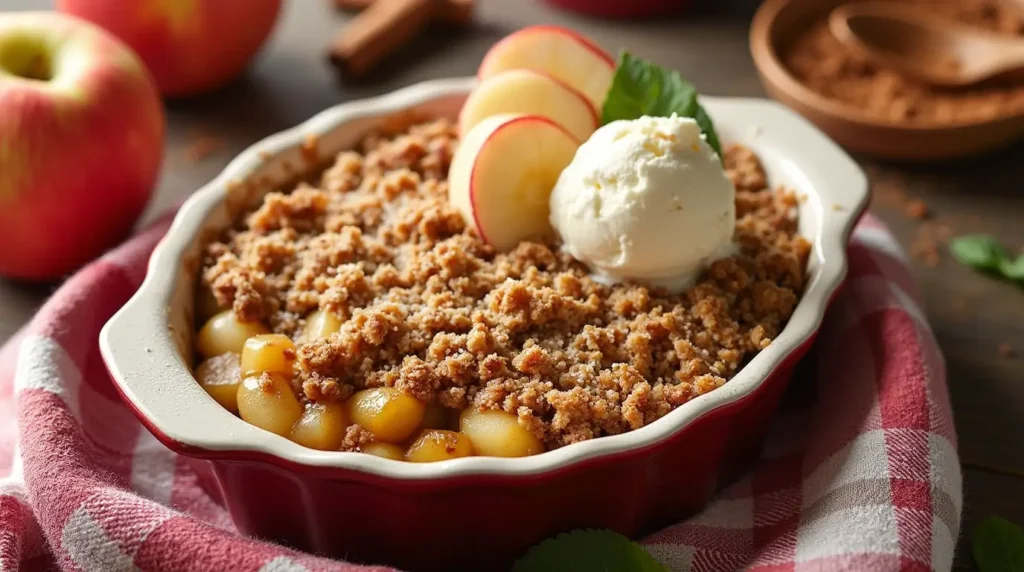 deep dish apple crisp recipe