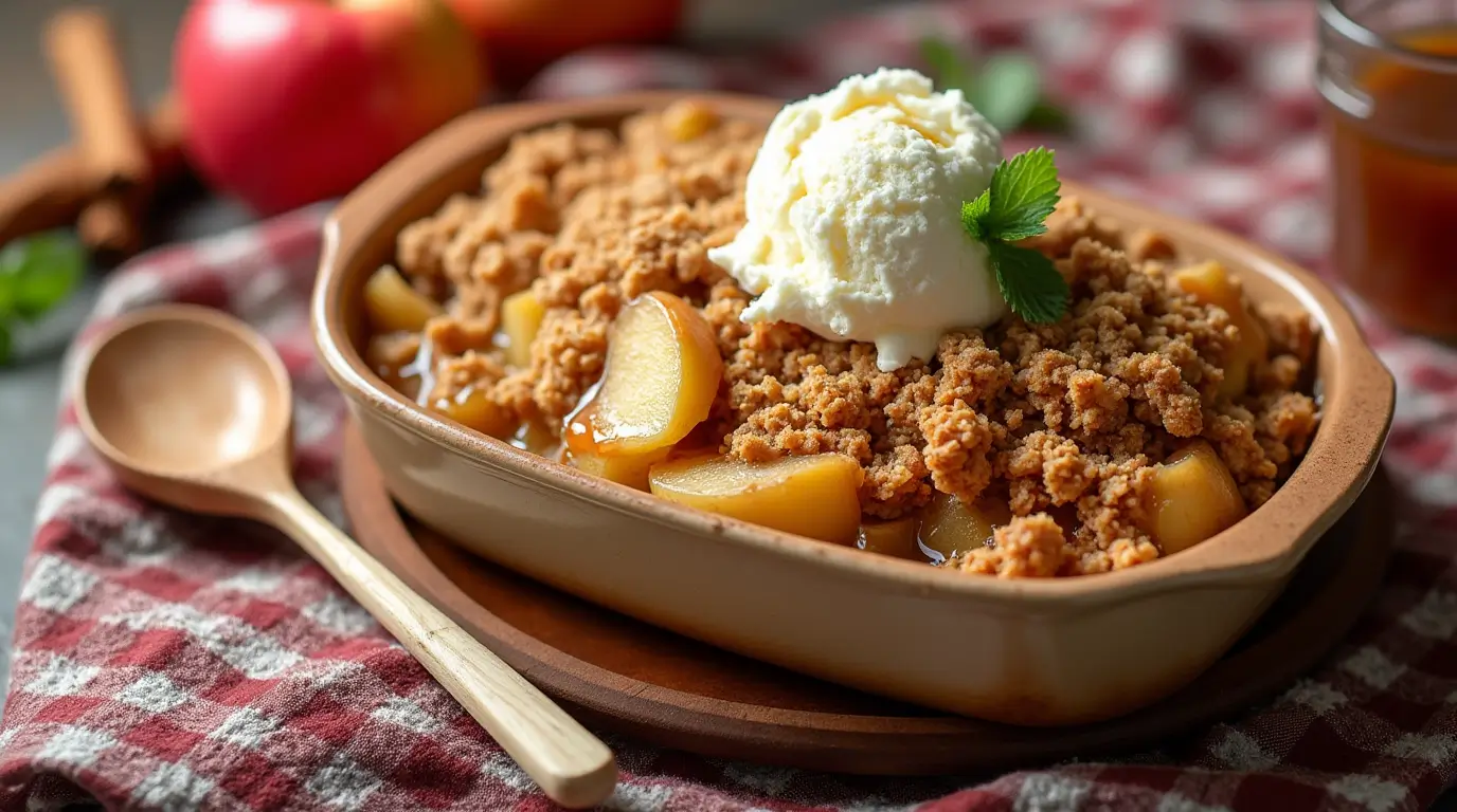 deep dish apple crisp recipe