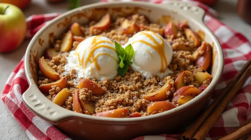 deep dish apple crisp recipe