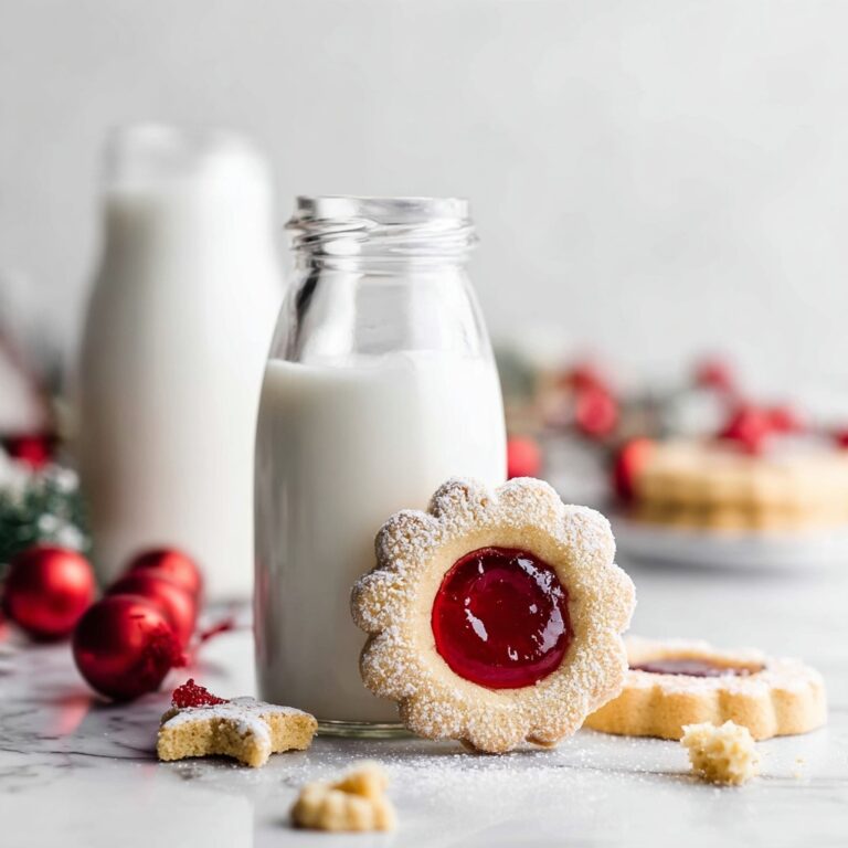 Homemade Linzer Cookies with Cherry Jam Recipe