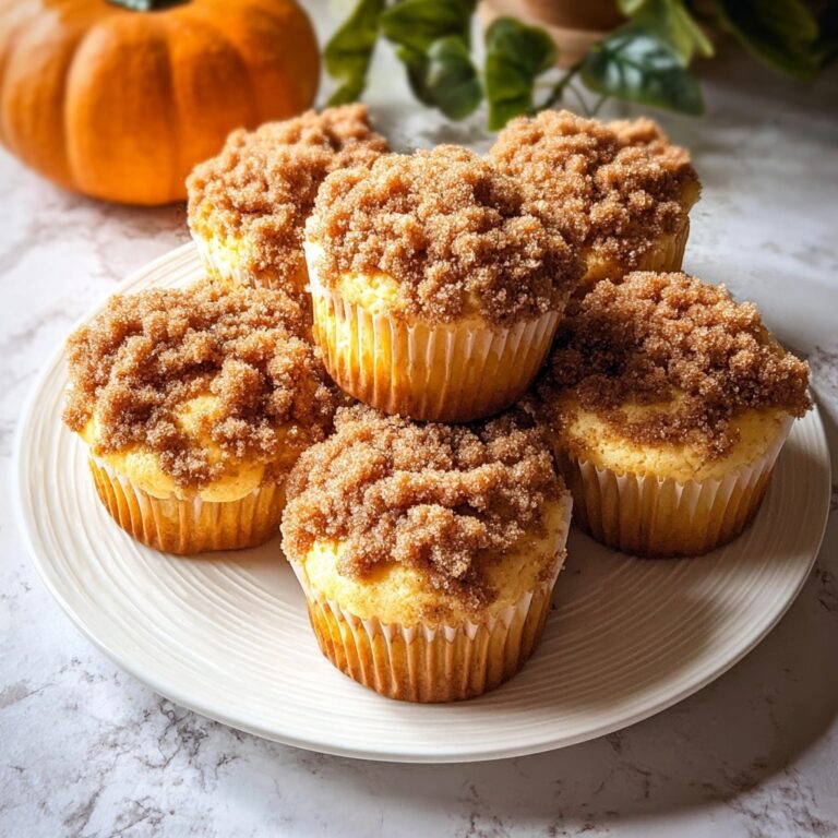 Pumpkin Muffins with Crumb Topping Recipe