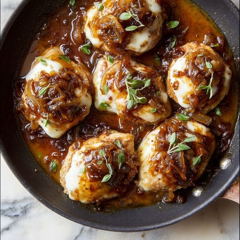 French Onion Chicken with Gruyere Recipe