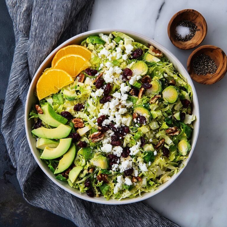 Shaved Brussels Sprouts Salad with Citrus Vinaigrette Recipe