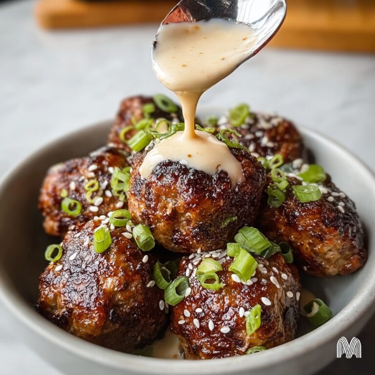 Korean BBQ Meatballs with Spicy Mayo Dip Recipe