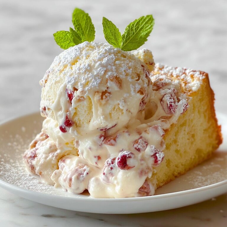 Creamy Cottage Cheese Dessert with Vanilla and Biscuit Crust Recipe